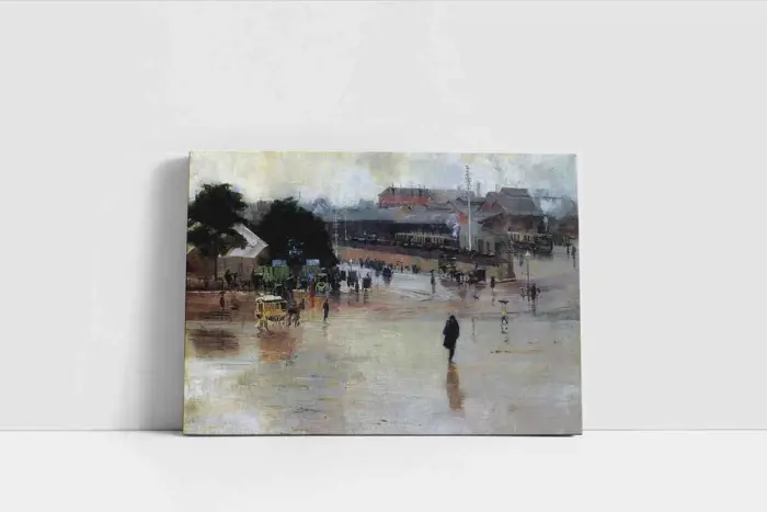 Kasaba Meydanı | Kanvas Tablo | Cam Tablo | Mdf Tablo | B23034 - Görsel 2