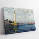 Ahır Kapı Feneri Boğaz | Kanvas Tablo | Cam Tablo | Mdf Tablo | B23061