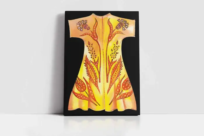 Sarı Kaftan | Kanvas Tablo | Cam Tablo | Mdf Tablo | B30004 - Görsel 2
