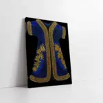 Mavi Yünlü Şehzade Kaftan | Kanvas Tablo | Cam Tablo | Mdf Tablo | B30005