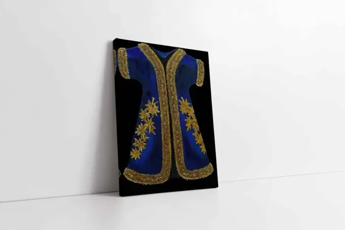 Mavi Yünlü Şehzade Kaftan | Kanvas Tablo | Cam Tablo | Mdf Tablo | B30005 - Görsel 1