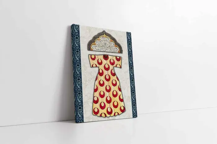 Kitabeli Osmanlı Kaftan | Kanvas Tablo | Cam Tablo | Mdf Tablo | B30008 - Görsel 1