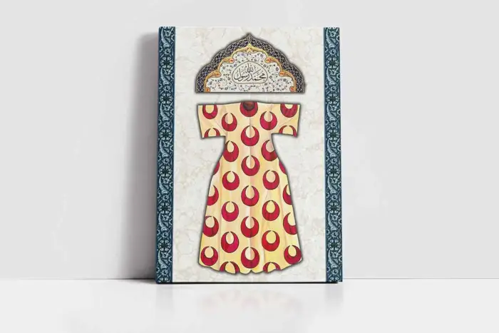Kitabeli Osmanlı Kaftan | Kanvas Tablo | Cam Tablo | Mdf Tablo | B30008 - Görsel 2
