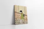 Oturan Japon Kadın | Kanvas Tablo | Cam Tablo | Mdf Tablo | B31001