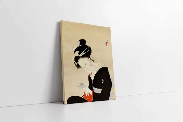 Japon Kadın | Kanvas Tablo | Cam Tablo | Mdf Tablo | B31004 - Görsel 1