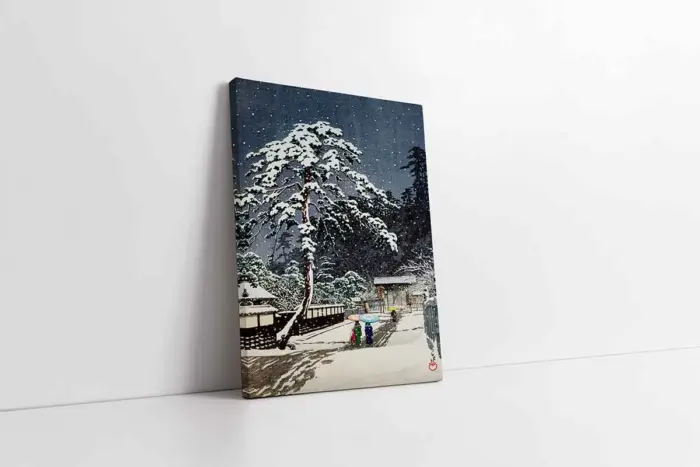 Japonyada Kış | Kanvas Tablo | Cam Tablo | Mdf Tablo | B31012 - Görsel 1