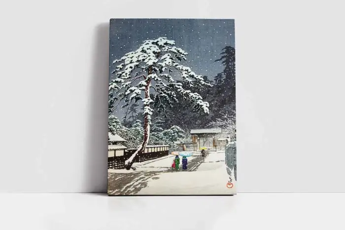 Japonyada Kış | Kanvas Tablo | Cam Tablo | Mdf Tablo | B31012 - Görsel 2