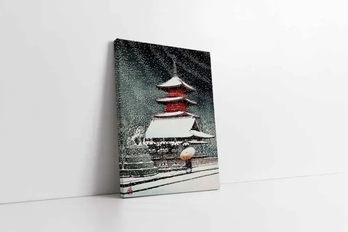Japonyada Kış | Kanvas Tablo | Cam Tablo | Mdf Tablo | B31013 - Görsel 1