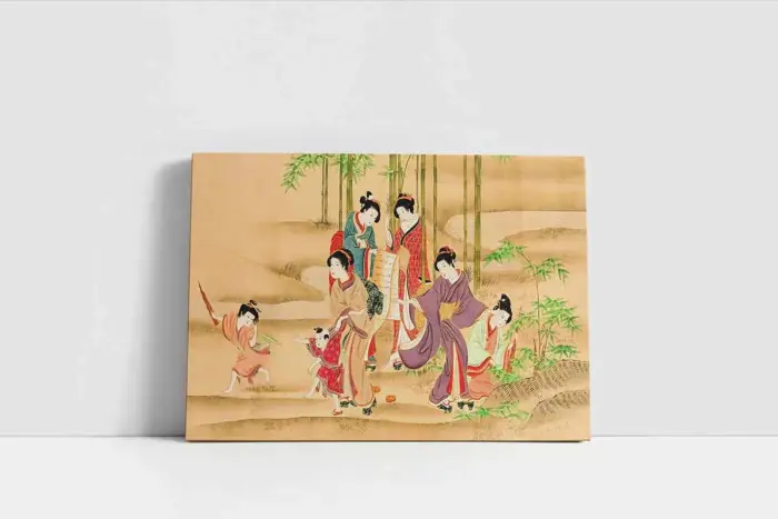 Japon Kadınlar | Kanvas Tablo | Cam Tablo | Mdf Tablo | B31016 - Görsel 2