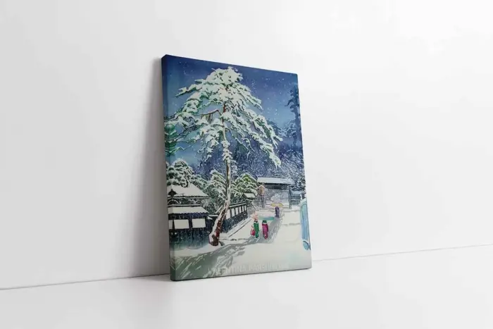 Japonyada Kış | Kanvas Tablo | Cam Tablo | Mdf Tablo | B31017 - Görsel 1