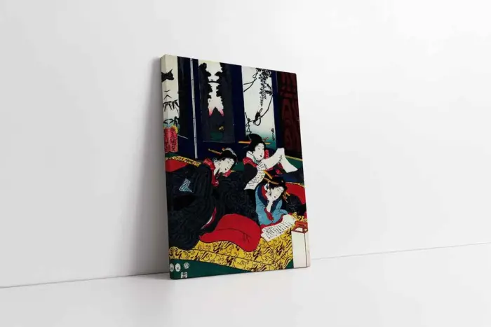 Aşk Mektubu Japon Sanatı | Kanvas Tablo | Cam Tablo | Mdf Tablo | B31024 - Görsel 1