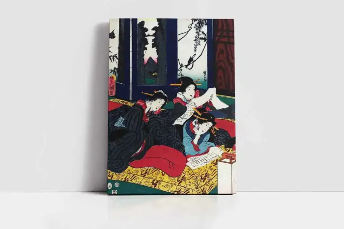 Aşk Mektubu Japon Sanatı | Kanvas Tablo | Cam Tablo | Mdf Tablo | B31024 - Görsel 2