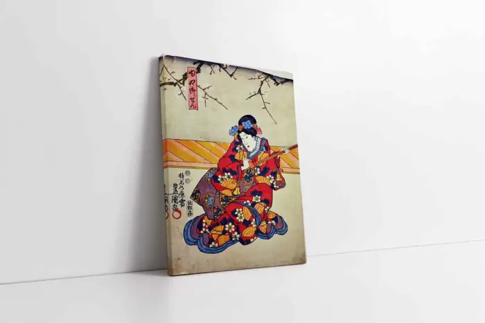 Japon Kadın | Kanvas Tablo | Cam Tablo | Mdf Tablo | B31025 - Görsel 1