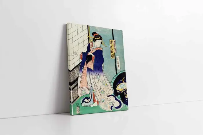Japon Kadın | Kanvas Tablo | Cam Tablo | Mdf Tablo | B31026 - Görsel 1