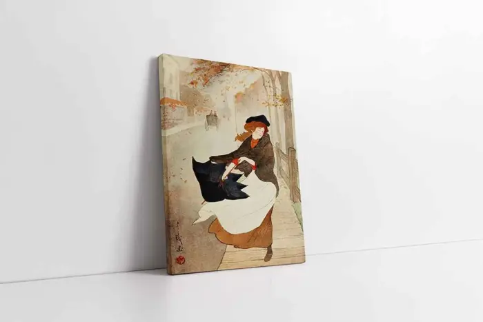 Japon Kadın | Kanvas Tablo | Cam Tablo | Mdf Tablo | B31031 - Görsel 1