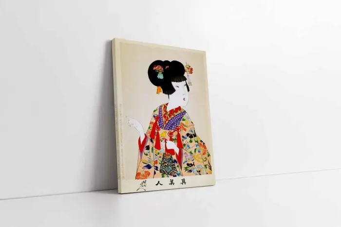 Japon Kadın | Kanvas Tablo | Cam Tablo | Mdf Tablo | B31035 - Görsel 1