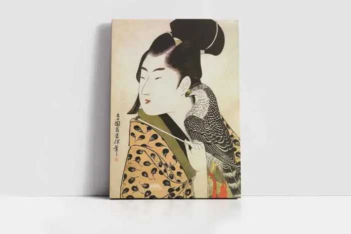 Japon Kadın | Kanvas Tablo | Cam Tablo | Mdf Tablo | B31036 - Görsel 2