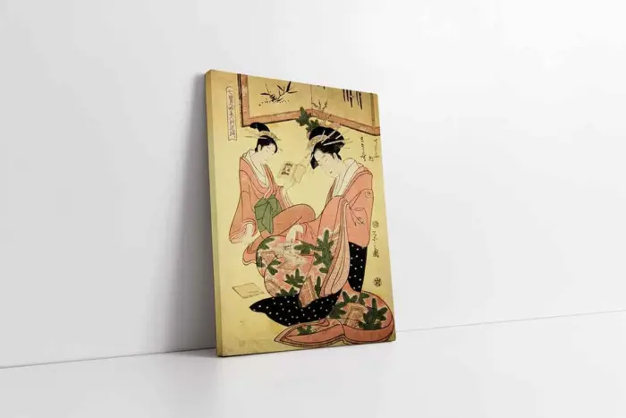 Japon Kadın | Kanvas Tablo | Cam Tablo | Mdf Tablo | B31039 - Görsel 1
