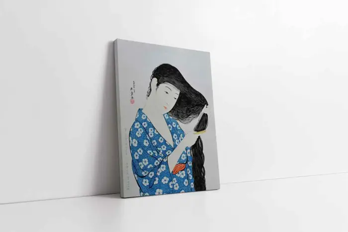 Japon Kadın | Kanvas Tablo | Cam Tablo | Mdf Tablo | B31046 - Görsel 1