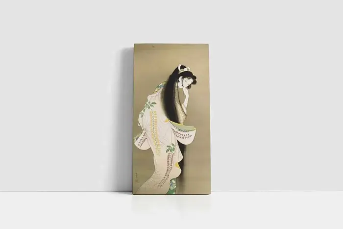 Japon Kadın | Kanvas Tablo | Cam Tablo | Mdf Tablo | B31047 - Görsel 1