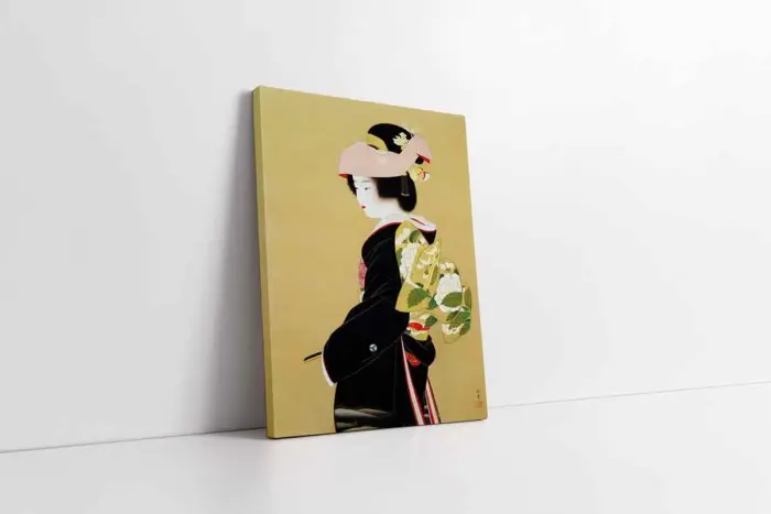 Japon Kadın | Kanvas Tablo | Cam Tablo | Mdf Tablo | B31048 - Görsel 1