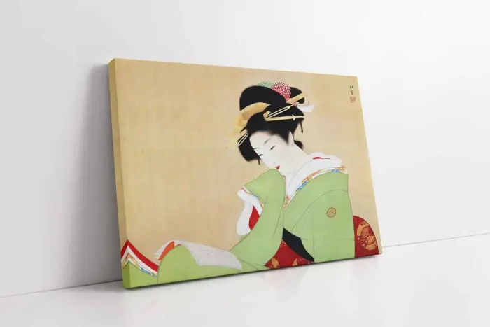 Japon Kadın | Kanvas Tablo | Cam Tablo | Mdf Tablo | B31049 - Görsel 1