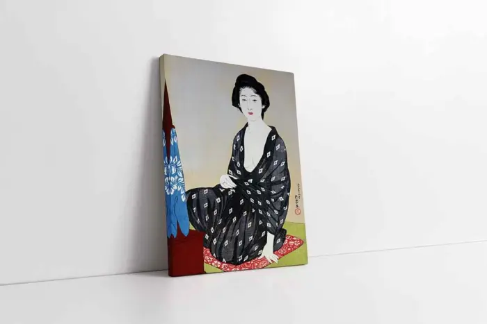 Japon Kadın | Kanvas Tablo | Cam Tablo | Mdf Tablo | B31051 - Görsel 1