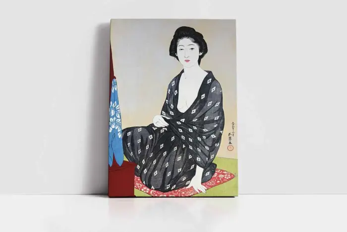 Japon Kadın | Kanvas Tablo | Cam Tablo | Mdf Tablo | B31051 - Görsel 2