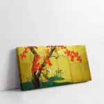 Kırmızı Çiçekli Ağaç | Kanvas Tablo | Cam Tablo | Mdf Tablo | B31056