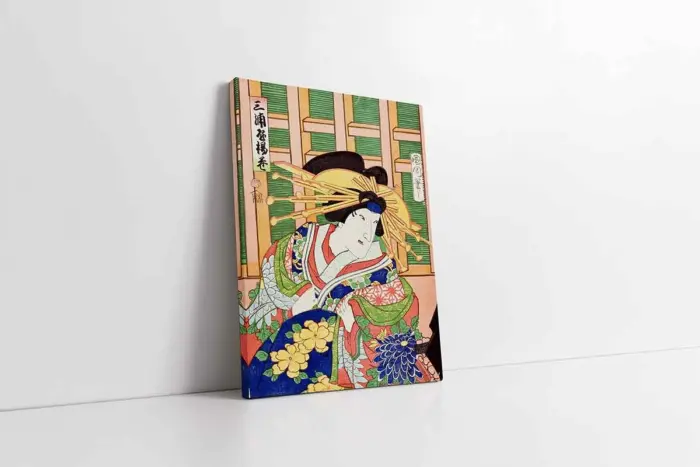 Japon Kadın | Kanvas Tablo | Cam Tablo | Mdf Tablo | B31060 - Görsel 1