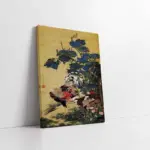 Horozlar Ve Çiçek | Kanvas Tablo | Cam Tablo | Mdf Tablo | B31067