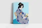 Japon Kadın | Kanvas Tablo | Cam Tablo | Mdf Tablo | B31068 - Görsel 2