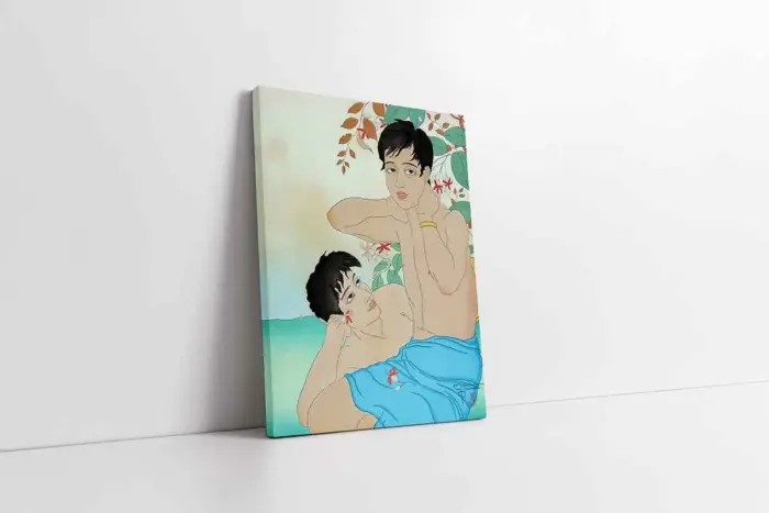 Japon Kadın | Kanvas Tablo | Cam Tablo | Mdf Tablo | B31071 - Görsel 1