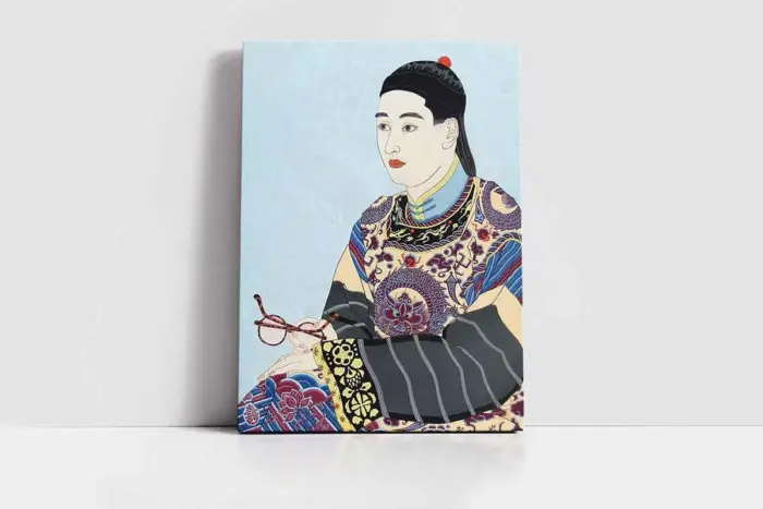 Japon Kadın | Kanvas Tablo | Cam Tablo | Mdf Tablo | B31073 - Görsel 2