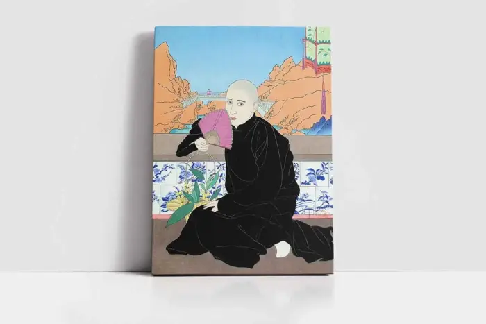 Japon Kadın | Kanvas Tablo | Cam Tablo | Mdf Tablo | B31074 - Görsel 2