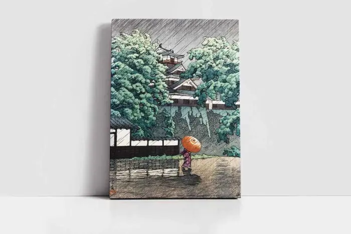 Japonyada Yağmur | Kanvas Tablo | Cam Tablo | Mdf Tablo | B31086 - Görsel 2
