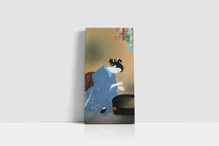 Japon Kadın | Kanvas Tablo | Cam Tablo | Mdf Tablo | B31092 - Görsel 1
