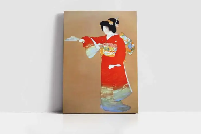 Japon Kadın | Kanvas Tablo | Cam Tablo | Mdf Tablo | B31093 - Görsel 2