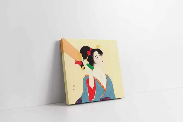 Japon Kadın | Kanvas Tablo | Cam Tablo | Mdf Tablo | B31095 - Görsel 1