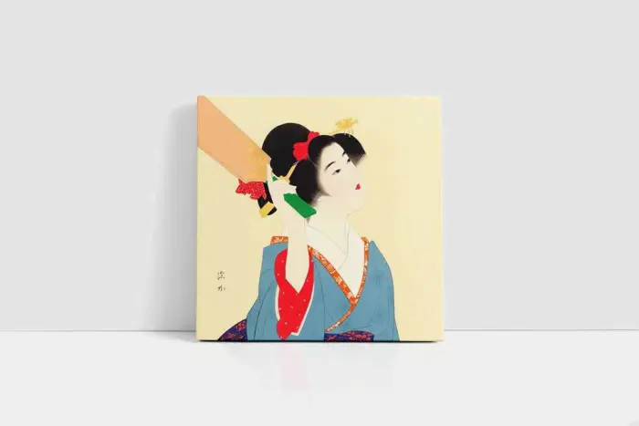 Japon Kadın | Kanvas Tablo | Cam Tablo | Mdf Tablo | B31095 - Görsel 2
