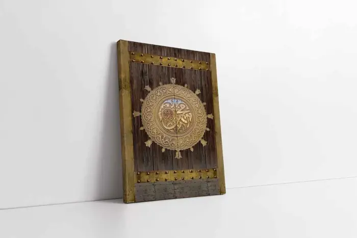 Muhammed Lafzı Ve Osmanlı Kapısı | Kanvas Tablo | Cam Tablo | Mdf Tablo | B32005 - Görsel 1