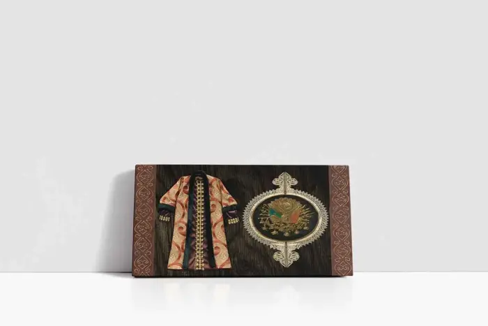 Osmanlı Arması Ve Kaftan 2 | Kanvas Tablo | Cam Tablo | Mdf Tablo | B32007 - Görsel 2