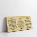 Üçlü Dua Ayetel Kürsi Bereket Ve Nazar Ayeti | Kanvas Tablo | Cam Tablo | Mdf Tablo | B32014