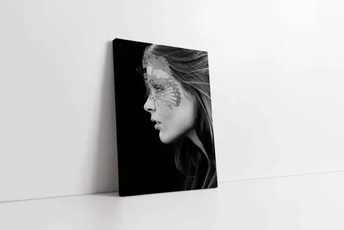 Maskeli Kadın | Kanvas Tablo | Cam Tablo | Mdf Tablo | B33004 - Görsel 1
