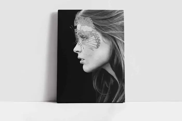 Maskeli Kadın | Kanvas Tablo | Cam Tablo | Mdf Tablo | B33004 - Görsel 2