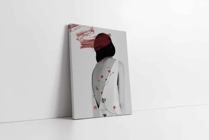 Sırtı Dönük Kadın | Kanvas Tablo | Cam Tablo | Mdf Tablo | B33011 - Görsel 1
