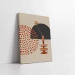 Line Art Çiçek | Kanvas Tablo | Cam Tablo | Mdf Tablo | B33015