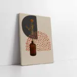 Line Art Çiçek Iı | Kanvas Tablo | Cam Tablo | Mdf Tablo | B33016