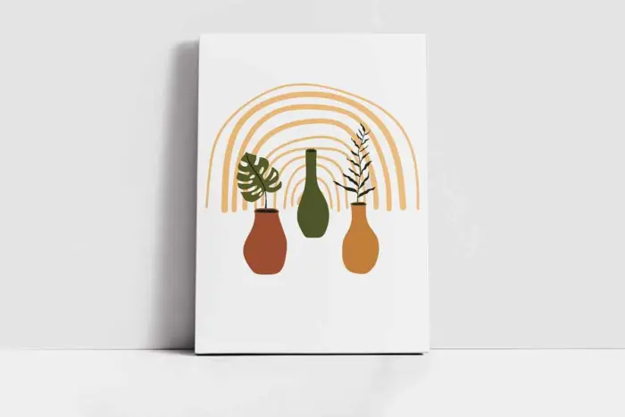 Line Art Objeler | Kanvas Tablo | Cam Tablo | Mdf Tablo | B33017 - Görsel 2