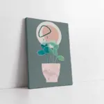 Line Art Çiçek Iv | Kanvas Tablo | Cam Tablo | Mdf Tablo | B33019